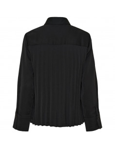 Frida Pleat Shirt | Black 2