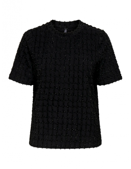 Onlines Glitter Top | Black
