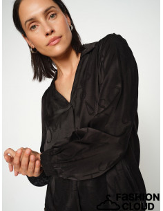 MMAldo Monogram Blouse | Black 2