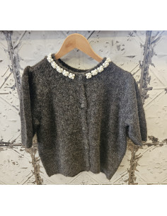 VmOcean Jewellery Cardigan | Chocolate