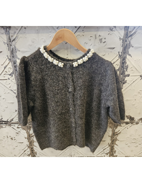 VmOcean Jewellery Cardigan | Chocolate