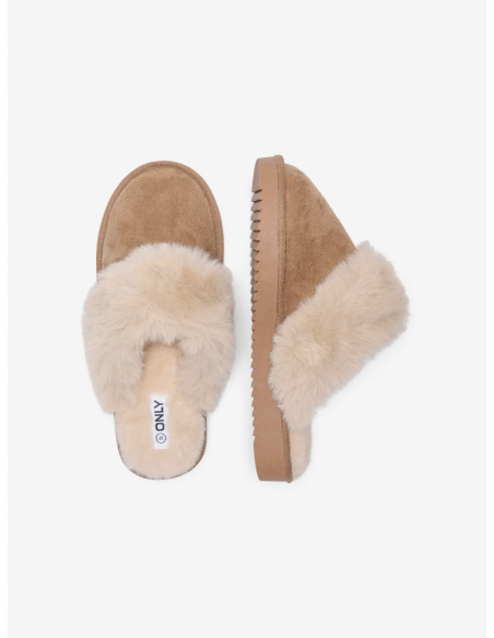 OnlCath Teddy Homeslipper | Cognac