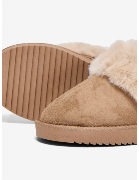OnlCath Teddy Homeslipper | Cognac