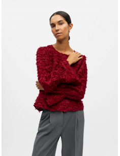 OBJDaria O-Neck Top | Red