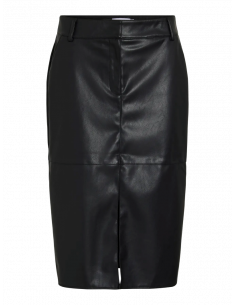 ViDagmar Midi Coated Skirt | Black