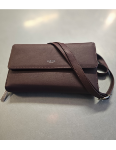 Väska med lock | Vinröd