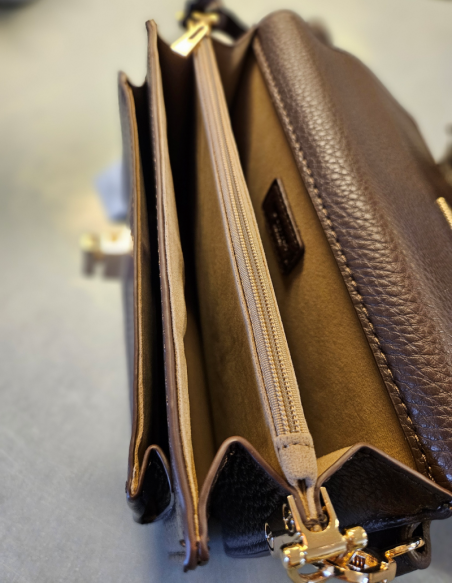 Väska m lock | Brun