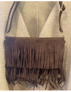 Väska med fransar | Coffe