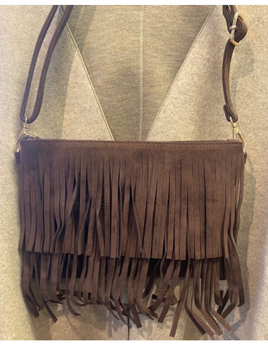 Väska med fransar | Coffe