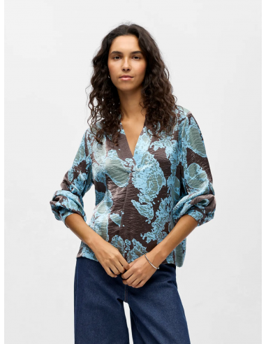ObjYeva V-Neck Top | Brown