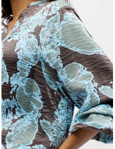 ObjYeva V-Neck Top | Brown 2