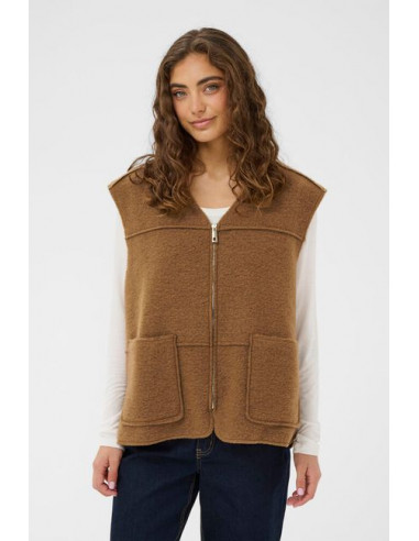 CuOva Birgith Waistcoat | Toffee