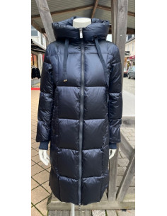 MmNova Metallic Down Jacket | Navy