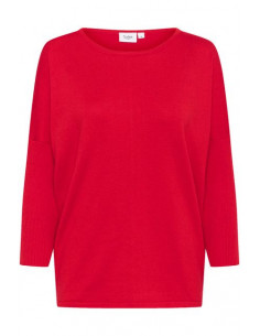 MilaSZ R-Neck Pullover | Red 2