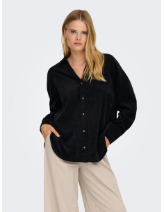 OnlMarike Cord Shirt | Black
