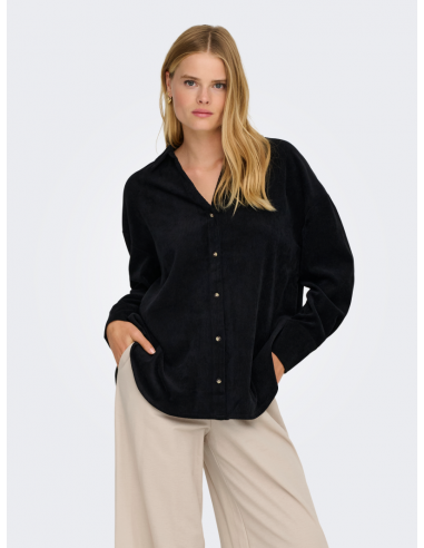 OnlMarike Cord Shirt | Black