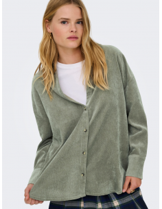 OnlMarike Cord Shirt | Olive