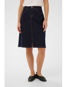 CrDenaya Denim Skirt | DkBlue