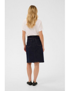 CrDenaya Denim Skirt | DkBlue 2