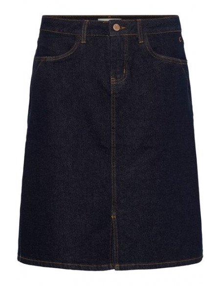 CrDenaya Denim Skirt | DkBlue
