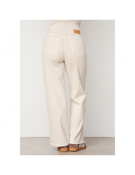 Bologna Wide Twill Pant | Desert