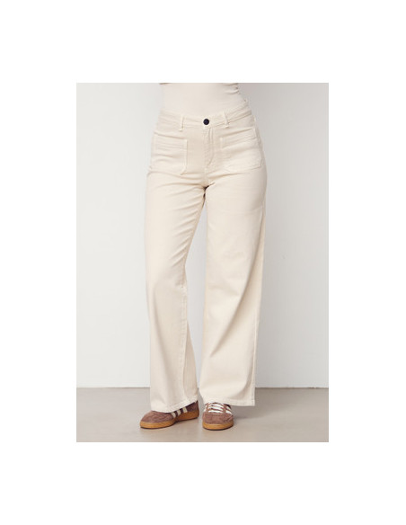 Bologna Wide Twill Pant | Desert