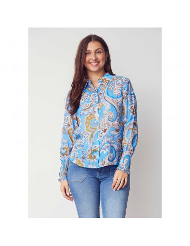 Lotta Smock Shirt | Blue