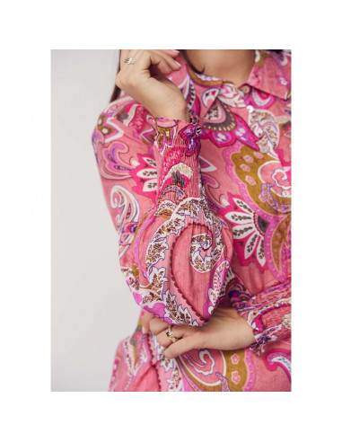 Lotta Smock Shirt | Rose