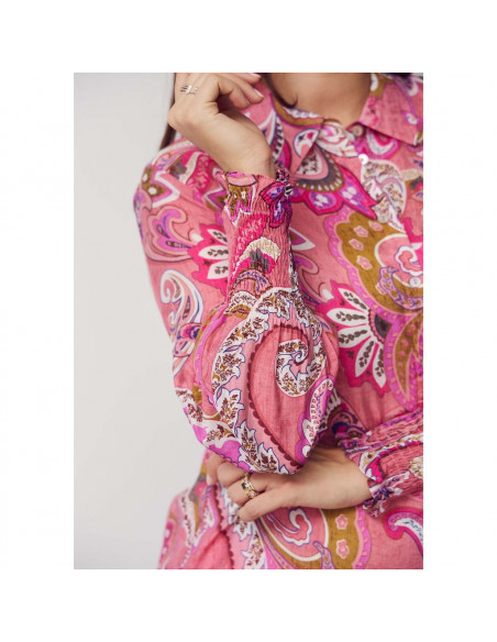 Lotta Smock Shirt | Rose