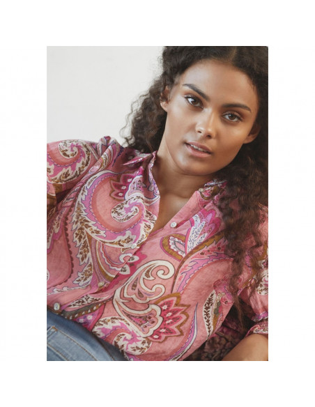 Lotta Smock Shirt | Rose