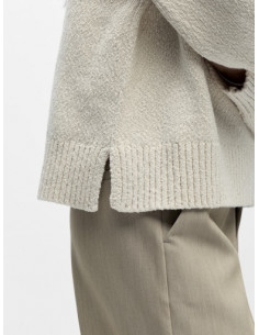 OBJSima LS Knit Pullover | Sand 2