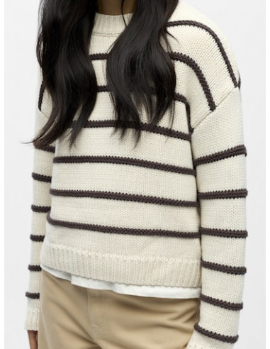 ObjOda Knit Pullover | Brown