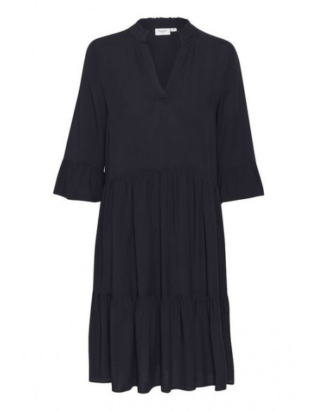 EdaSZ Solid Dress | Deep Blue