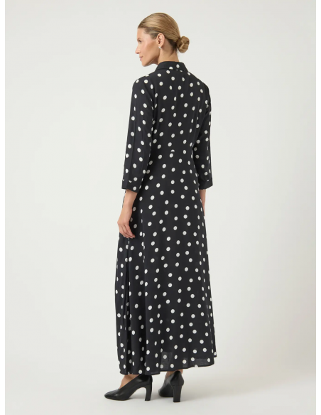 YasSavanna Long Shirt Dress | Dots