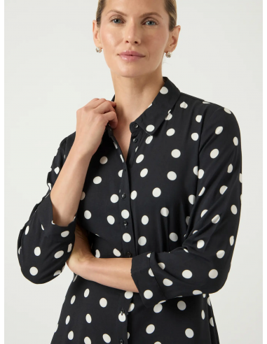 YasSavanna Long Shirt Dress | Dots