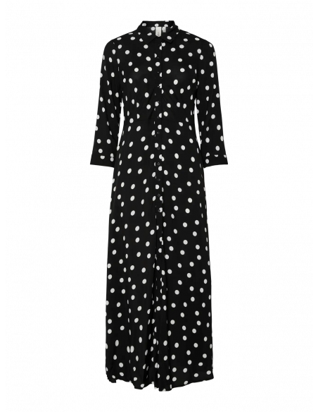 YasSavanna Long Shirt Dress | Dots