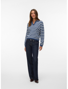 VmGorgeous V-neck Pullover | Denim