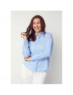 Bellis Striped Shirt | Lt Blue