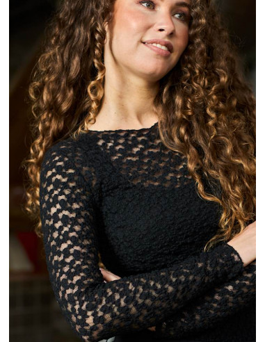 BcBlair Lace Blouse | Black