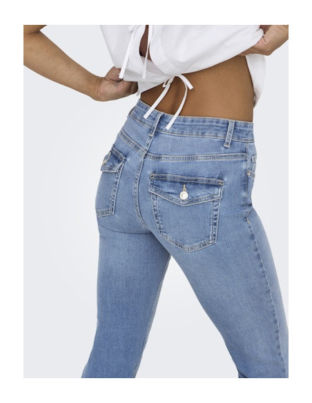 ONLBlush Back Pocket Flare | MedBlue