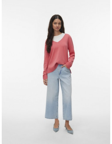 VmSilje V-Neck Pullover | Coral