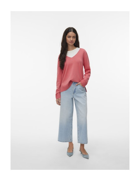 VmSilje V-Neck Pullover | Coral