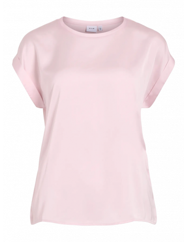 VIEllette S/S Satin Top | Blossom