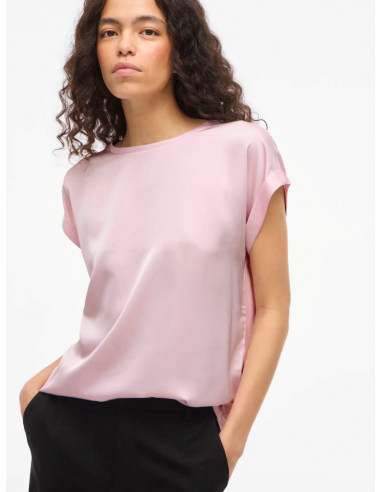VIEllette S/S Satin Top | Blossom
