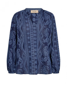MmGata Allo Blouse | Blue