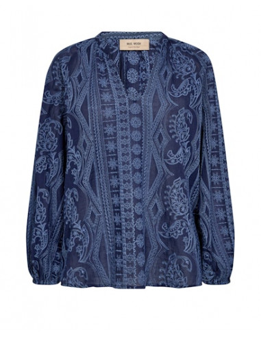 MmGata Allo Blouse | Blue