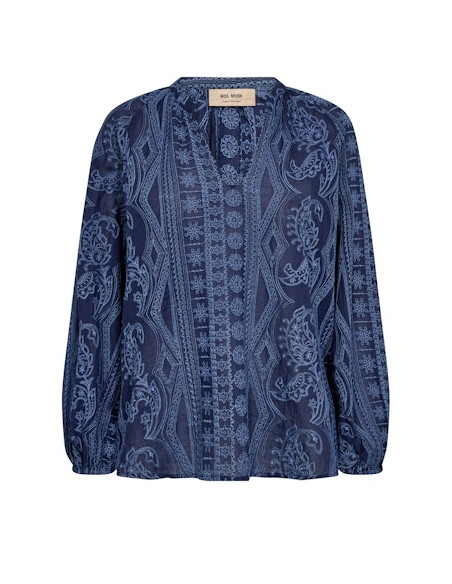 MmGata Allo Blouse | Blue