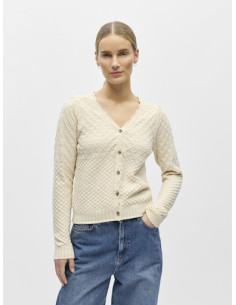 OBJNoa V-Neck Cardigan | Birch