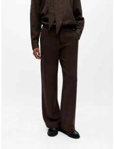 ObjSanne Wide Pant | Brown