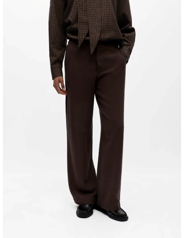 ObjSanne Wide Pant | Brown